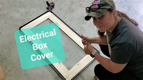 how to cover unused electrical box|diy electrical box cover.